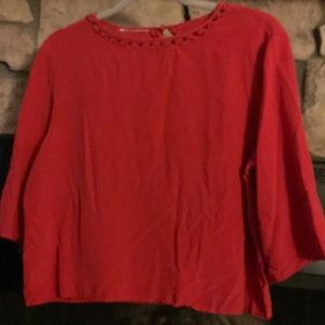 Christmas Red Blouse
